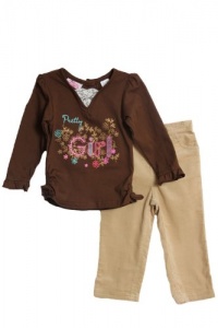 Children's Apparel Network Toddler Girls Pretty Girl 2 Piece Pant Set Children's Apparel Network Toddler Girls Pretty Girl 2 Piece Pant Set