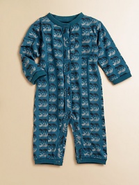A classic, cheery one-piece is ultra-soft in plush cotton with full-snap front for easy on and off.CrewneckLong sleeves with ribbed cuffsPatch pocketsFront snapsBottom snapsCottonMachine washImported Please note: Number of snaps may vary depending on size ordered. A classic, cheery one-piece is ultra-soft in plush cotton with full-snap front for easy on and off.CrewneckLong sleeves with ribbed cuffsPatch pocketsFront snapsBottom snapsCottonMachine washImported Please note: Number of snaps may vary depending on size ordered.