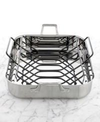 The professional's pick. Five layers of highly conductive metals, including a copper core, stainless steel interior and exterior and 2 layers of aluminum, heat and cool quickly & evenly to keep temperatures consistent across the entire roasting pan. A brilliant dishwasher-safe exterior lights up your space and creates a versatile cooking surface, where searing and deglazing are nearly effortless. Lifetime warranty. The professional's pick. Five layers of highly conductive metals, including a copper core, stainless steel interior and exterior and 2 layers of aluminum, heat and cool quickly & evenly to keep temperatures consistent across the entire roasting pan. A brilliant dishwasher-safe exterior lights up your space and creates a versatile cooking surface, where searing and deglazing are nearly effortless. Lifetime warranty.