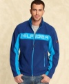 A cool look for chilly days-zip up this fleece jacket from Tommy Hilfiger for unsurpassed style.