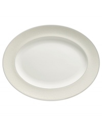 A glistening mosaic covers the Opalene platter in colors that evoke the precious opal gem. These soft, creamy hues and bands of lustrous platinum infuse Royal Doulton's bone china collection with modern and decidedly feminine grace. A glistening mosaic covers the Opalene platter in colors that evoke the precious opal gem. These soft, creamy hues and bands of lustrous platinum infuse Royal Doulton's bone china collection with modern and decidedly feminine grace.