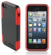 Splash Medley Dual-Layer Hybrid Case/Cover for iPhone 5 - Black/Red