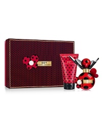 Feminine, Cheerful, Charming. This Dot Marc Jacobs gift set includes a 3.4 oz. Eau de Parfum Spray and a 5.1 oz. Body Lotion, packaged together in a gift box. A $134.00 value, yours for $92.00. Feminine, Cheerful, Charming. This Dot Marc Jacobs gift set includes a 3.4 oz. Eau de Parfum Spray and a 5.1 oz. Body Lotion, packaged together in a gift box. A $134.00 value, yours for $92.00.