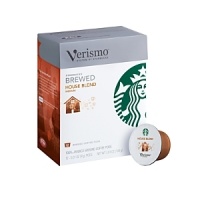 Designed for Starbucks' Verismo coffee systems, these individual-serving pods contain a medium roast.