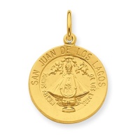 Sterling Silver & 24k Gold - Plated San Juan De Los Lagos Medal