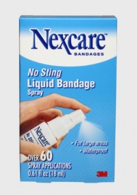 Nexcare No-Sting Liquid Bandage .61 fluid ounces Nexcare No-Sting Liquid Bandage .61 fluid ounces
