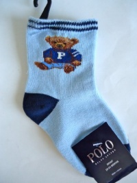 Ralph Lauren Polo Toddler Baby Boy Bear Ankle Socks 1 Pair, Size 18 - 24 Months Ralph Lauren Polo Toddler Baby Boy Bear Ankle Socks 1 Pair, Size 18 - 24 Months