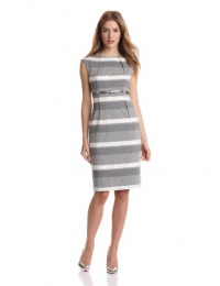 Calvin Klein Women's Cap Sleeve Stripe Dress