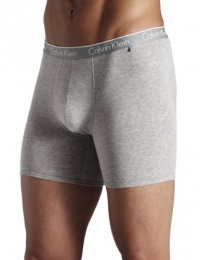 ck one Men's Cotton Stretch Boxer Brief, Grey Heather, X-Large