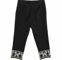 Jones New York Paisley Hem Capris, Petites Black 14P Jones New York Paisley Hem Capris, Petites Black 14P