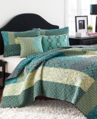 Steve Madden Reba Quilt, Full/Queen, Green Steve Madden Reba Quilt, Full/Queen, Green