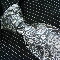 Brand New B. Boss Black Paisleys Silk Mens Neck Tie Zl1062 148cm*9cm Black Brand New B. Boss Black Paisleys Silk Mens Neck Tie Zl1062 148cm*9cm Black