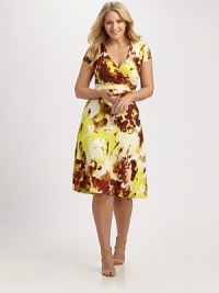 Looking for prints charming? Look no further than this dress. Abstract print meets soft jersey to create a perfectly flattering dress.V-necklineRuched details at banded waistPull-on styleAbout 27 from natural waist96% viscose/4% elastaneMachine washImported of Italian fabric Looking for prints charming? Look no further than this dress. Abstract print meets soft jersey to create a perfectly flattering dress.V-necklineRuched details at banded waistPull-on styleAbout 27 from natural waist96% viscose/4% elastaneMachine washImported of Italian fabric