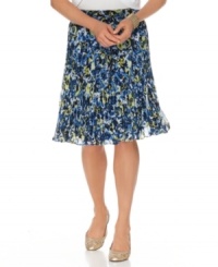 Crisp pleats and a gorgeous floral print lends feminine flair to this Charter Club skirt. A thick banded waist makes it great with tops tucked in or out! Crisp pleats and a gorgeous floral print lends feminine flair to this Charter Club skirt. A thick banded waist makes it great with tops tucked in or out!