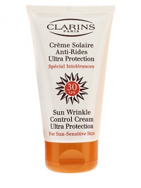 Sun Wrinkle Control Cream SPF 30 Ultra Protection for sun sensitive skin. Lightweight, oil-free sun cream helps safeguard sensitive skin from the hazards of immediate and long-term sun exposure. Allows for a safer, longer-lasting tan Promotes healthier-looking skin 2.7 oz.