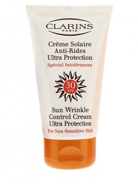 Sun Wrinkle Control Cream SPF 30 Ultra Protection for sun sensitive skin. Lightweight, oil-free sun cream helps safeguard sensitive skin from the hazards of immediate and long-term sun exposure. Allows for a safer, longer-lasting tan Promotes healthier-looking skin 2.7 oz. Sun Wrinkle Control Cream SPF 30 Ultra Protection for sun sensitive skin. Lightweight, oil-free sun cream helps safeguard sensitive skin from the hazards of immediate and long-term sun exposure. Allows for a safer, longer-lasting tan Promotes healthier-looking skin 2.7 oz.