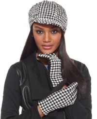 When the cold weather comes, keep cozy with a classic. This chic houndstooth newsboy from Charter Club is the perfect marriage of fabulous and function. When the cold weather comes, keep cozy with a classic. This chic houndstooth newsboy from Charter Club is the perfect marriage of fabulous and function.