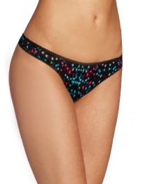 OnGossamer Women's Printed Mesh Hip Thong Panty, City Lights, S/M OnGossamer Women's Printed Mesh Hip Thong Panty, City Lights, S/M
