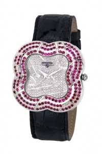 Swisstek SK57737L Limited Edition Swiss Diamond Watch With Red Rubies, Genuine Crocodile Strap And Sapphire Crystal Swisstek SK57737L Limited Edition Swiss Diamond Watch With Red Rubies, Genuine Crocodile Strap And Sapphire Crystal