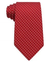 Subtle print on this Club Room tie is the perfect punctuation to your business style. Subtle print on this Club Room tie is the perfect punctuation to your business style.