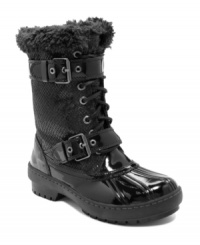 Keep the wet, wintery weather at bay with Sperry Top-Sider's ALpine faux-fur cold weather boots.