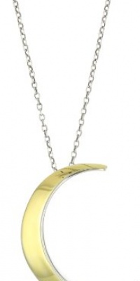 Elizabeth and James Eclipse Silver and Gold-Plated Pendant Necklace 16-18 Elizabeth and James Eclipse Silver and Gold-Plated Pendant Necklace 16-18