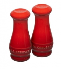 Le Creuset Stoneware Salt and Pepper Shakers, Cherry Le Creuset Stoneware Salt and Pepper Shakers, Cherry