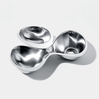 Sectioned Babyboop set is a chic and stylish way to display hors-d'oeuvres at your next dinner party. Sectioned Babyboop set is a chic and stylish way to display hors-d'oeuvres at your next dinner party.