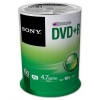 Sony 100DPR47SP 16x DVD+R 4.7GB Recordable DVD Media - 100 Pack Spindle