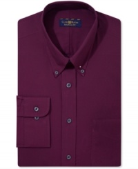 Keep your work-week style on solid ground with this versatile dress shirt from Club Room. (Clearance) Keep your work-week style on solid ground with this versatile dress shirt from Club Room. (Clearance)