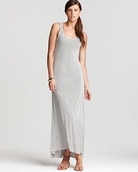 Stacked stripes lend graphic dimension to this DKNYC maxi dress for a thoroughly modern statement. Slip a blazer over the style for an element of surprise. Stacked stripes lend graphic dimension to this DKNYC maxi dress for a thoroughly modern statement. Slip a blazer over the style for an element of surprise.