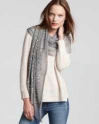 Collection 59's sequined, silk chiffon wrap transforms everyday ensembles into party-perfect looks. Collection 59's sequined, silk chiffon wrap transforms everyday ensembles into party-perfect looks.