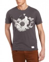 Ben Sherman Men's Short Sleeve Broken Record Graphic Tee