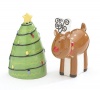 Holiday Reindeer And Christmas Tree Salt And Pepper Shakers Adorable Holiday Kitchen Decor