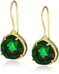 Coralia Leets Jewelry Design Riviera Collection Mini French Wire Prong Earrings Emerald Coralia Leets Jewelry Design Riviera Collection Mini French Wire Prong Earrings Emerald