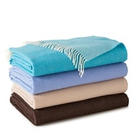 Heathered solid wool fringed throw. Heathered solid wool fringed throw.