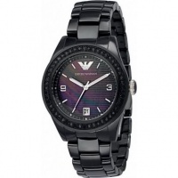 Emporio Armani Black Crystal Black Mother Of Pearl Ceramic Ladies Watch AR1423 Emporio Armani Black Crystal Black Mother Of Pearl Ceramic Ladies Watch AR1423