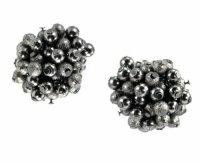 Charter Club Earrings, Hematite Tone Metal And Bead Cluster Hypo-Allergenic Clip On Earrings Charter Club Earrings, Hematite Tone Metal And Bead Cluster Hypo-Allergenic Clip On Earrings
