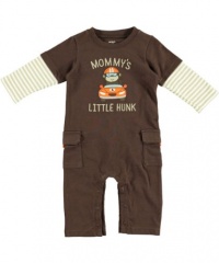 Carters Mock-Layer Appliqued Coveralls - Baby Carters Mock-Layer Appliqued Coveralls - Baby