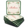 Spode Christmas Tree Hardboard Coasters Believe Set(s) Of 6