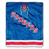 NHL New York Rangers Jersey Royal Plush Raschel Throw Blanket, 50x60-Inch