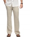 Keep your casual look polished with these lightweight linen pants from Perry Ellis.