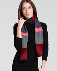 Breathe distinctive life into your everyday look with this Eileen Fisher scarf emboldened by crisp blocks of color and sleek statement stripes. Breathe distinctive life into your everyday look with this Eileen Fisher scarf emboldened by crisp blocks of color and sleek statement stripes.