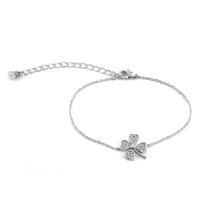 Briley's Lucky CZ Pave Four Leaf Clover Bracelet - 8 Briley's Lucky CZ Pave Four Leaf Clover Bracel Briley's Lucky CZ Pave Four Leaf Clover Bracelet - 8 Briley's Lucky CZ Pave Four Leaf Clover Bracel