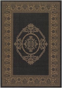 Couristan 1078/3115 Recife Antique Medallion/Black-Cocoa 2-Feet 3-Inch by 7-Feet 10-Inch Runner Rug Couristan 1078/3115 Recife Antique Medallion/Black-Cocoa 2-Feet 3-Inch by 7-Feet 10-Inch Runner Rug