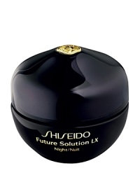 Centuries of Japanese wisdom brings you the future of beautiful skin.A high-performance nighttime moisturizer that intensively energizes skin and reduces the appearance of all signs of aging such as wrinkles and loss of firmness. Promotes luxurious resilience, smoothness and radiance for a vibrant, youthful look.Formulated with Shiseido's exclusive Skingenecell 1P to counteract the appearance of future aging. Immediately replenishes generous moisture for intensive skin improvement. Centuries of Japanese wisdom brings you the future of beautiful skin.A high-performance nighttime moisturizer that intensively energizes skin and reduces the appearance of all signs of aging such as wrinkles and loss of firmness. Promotes luxurious resilience, smoothness and radiance for a vibrant, youthful look.Formulated with Shiseido's exclusive Skingenecell 1P to counteract the appearance of future aging. Immediately replenishes generous moisture for intensive skin improvement.