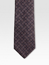 Print pattern woven in fine Italian silk.About 3.1 wideSilkDry cleanMade in Italy Print pattern woven in fine Italian silk.About 3.1 wideSilkDry cleanMade in Italy