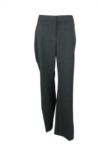 Alfani Womens Charcoal Grey Cretone Stripe Trouser Dress Pants 14