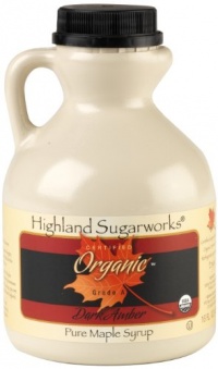 Highland Sugarworks Dark Amber Organic Maple Syrup, 16-Ounce