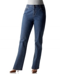 Straight-leg plus size jeans from Lauren by Ralph Lauren are a flattering and versatile choice, perfect for all seasons. (Clearance) Straight-leg plus size jeans from Lauren by Ralph Lauren are a flattering and versatile choice, perfect for all seasons. (Clearance)
